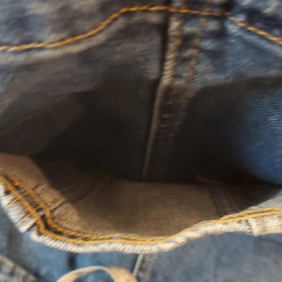 Maternity Old Navy Distressed Overalls Size 14 - Picture 5 of 15